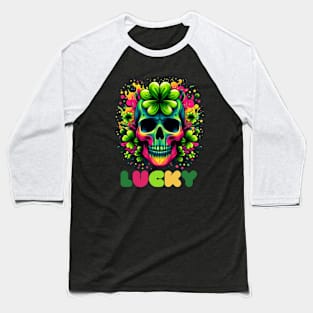 St Patricks Day 2024. Irish Skull Men Baseball T-Shirt